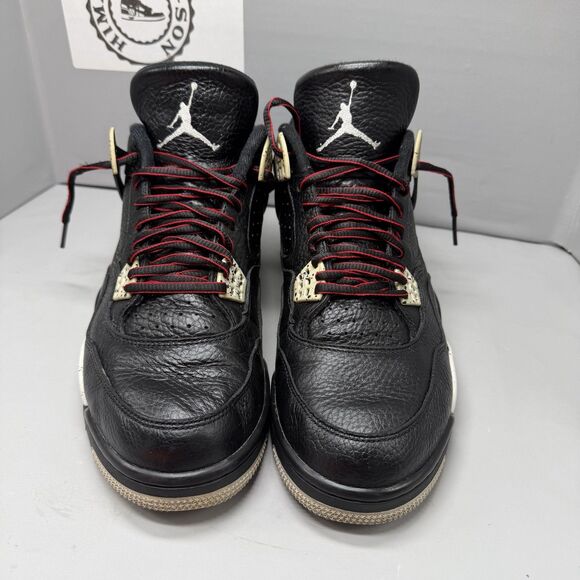 Air Jordan 4 Retro LS Oreo MEN Grey Black Leather 314254-003 Size 11 Preowned main image 10